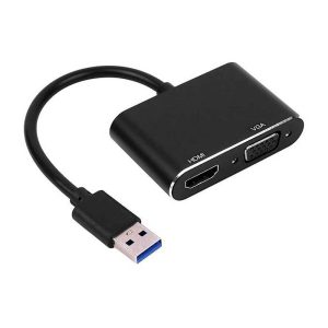 تبدیل USB -> HDMI+VGA