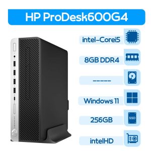 مینی کیس استوک  HPProDesk 600G4 Corei5 نسل 8 سایز SFF