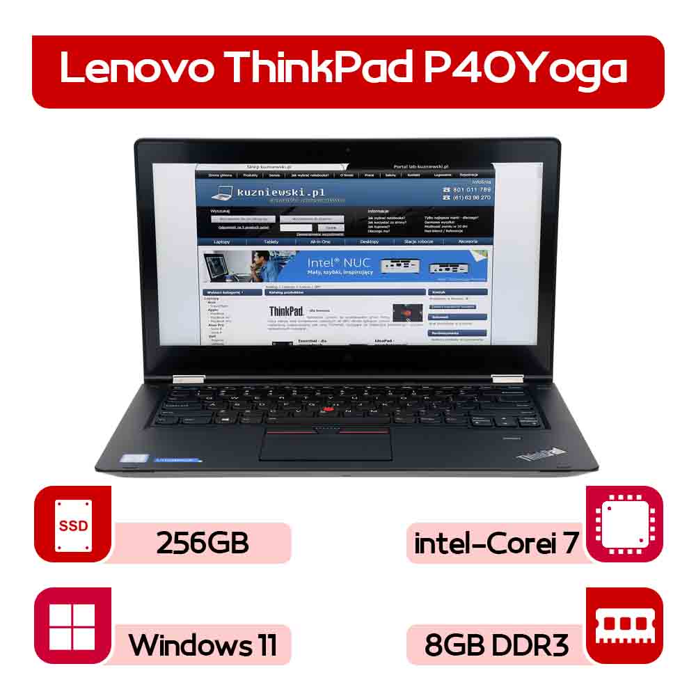 لپتاپ استوک Lenovo ThinkPad P40Yoga  نسل 8