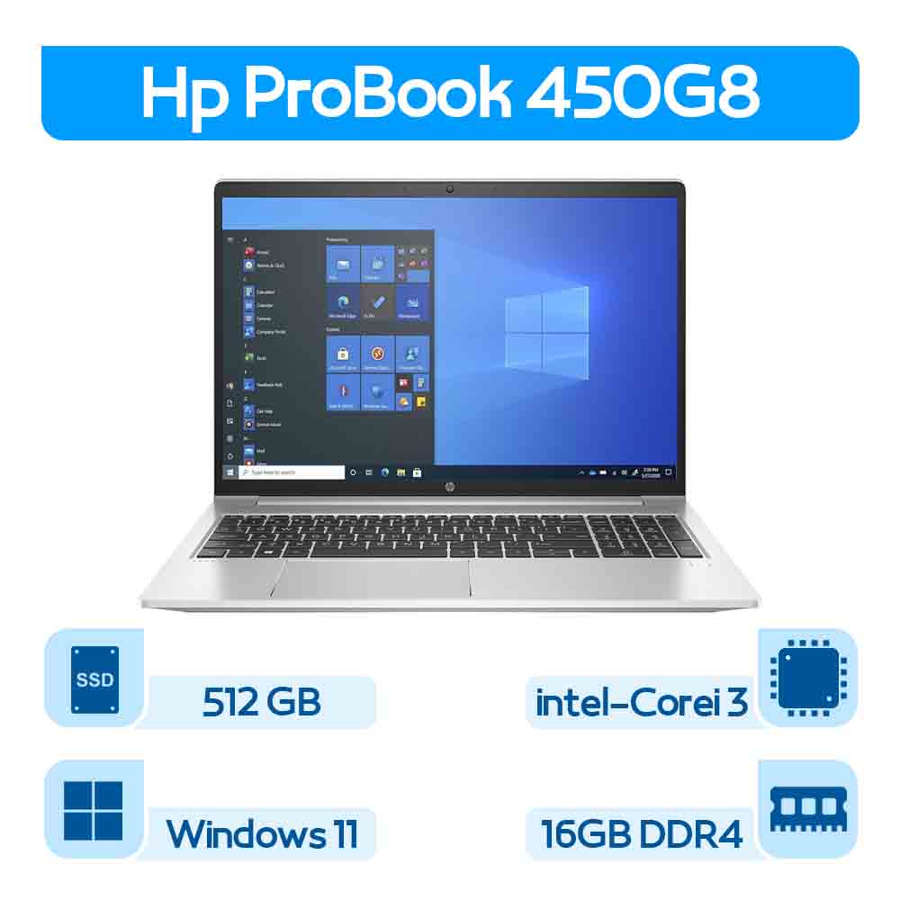 لپتاپ استوک Hp Probook 450G8 نسل 11