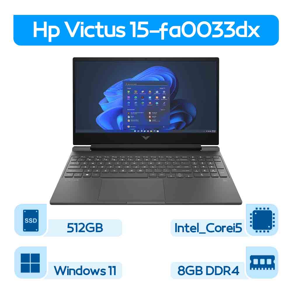 لپتاپ استوک Hp Victus 15-fa0033dx نسل 12